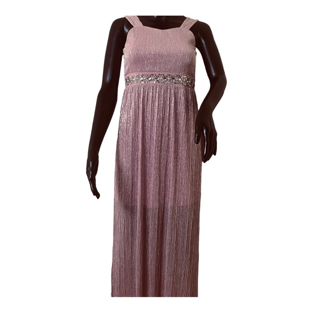 BCX Girl Shimmery/Glittery Maxie Dress Lavender Sz 12